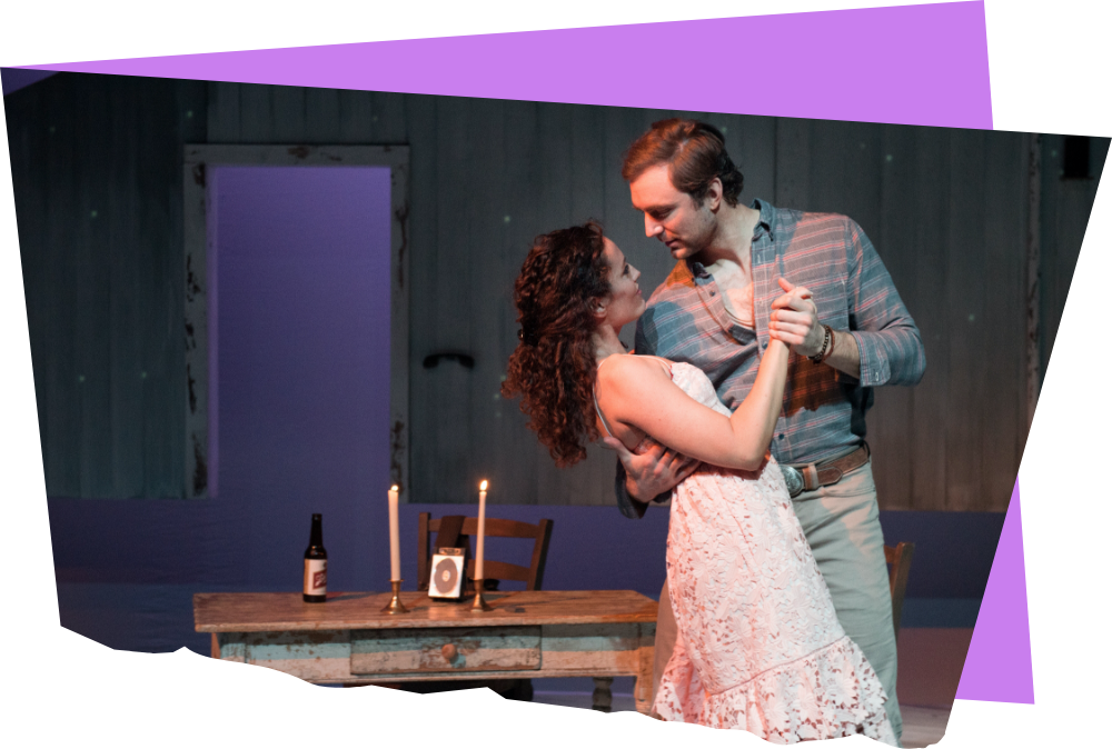 Jennifer Ellis and Christiaan Smith in The Bridges of Madison County (2017). Photo by Glenn Perry Photography.